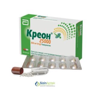 Kreon 25000 N20 Креон 25000 N20Tərkibi:Pankreatin, Amilaza, Lipaza, Proteaza Kreon 25000 qiymet catdirilma / qiyməti çatdırılma Baku / aptek onlayn online