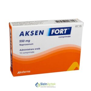 Aksen fort 550 mq N10 Аксен форте 550 мг N10 Tərkibi: Natrium naproksen Ağrıkəsici, iltihab əleyhinə, temperatursalıcı [ Aksen forte qiymet catdirilma / qiyməti çatdırılma Baku / aptek onlayn online ]