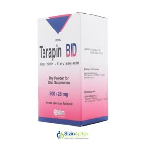 Terapin BİD 228 mq 70 ml suspenziya Терапин БИД 228 мг 70 мл суспензия Amoksisillin Klavulan turşusu Antibiotik Terapin BİD qiymet catdirilma / qiyməti çatdırılma Baku / aptek onlayn online