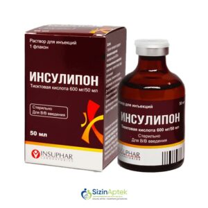 İnsulipon 600 mq / 50 ml N 1 Инсулипон 600 мг /50 мл N 1 Tioktasid turşusu Şəkərli diabetTioktasid turşusu 600 mq İnsulipon qiymet catdirilma / qiyməti çatdırılma Baku /  aptek onlayn online 