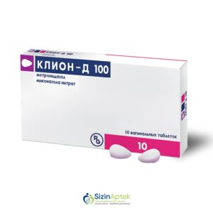 Klion-D N10 (şam) Клион-Д N10 (свечи) Metronidazol, Mikonazol nitrat,Farmakoloji Təsiri: Antibakterial, protozoy əleyhinə, göbələk əleyhinə  Klion-D qiymet catdirilma / qiyməti çatdırılma Baku /  aptek onlayn online 