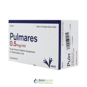 Pulmares 0.5 mq/ml 2 ml N20 (inhalyasiya üçün suspenziya) Пулмарес 0.5 мг/мл 2мл N20 (суспензия для ингаляций) Pulmares Budesonid qiymet catdirilma / qiyməti çatdırılma Baku /  aptek onlayn online 