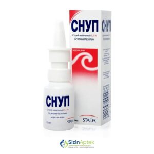 Snup 0,1 % 15 ml (burun üçün sprey) Снуп 0,1 % 15 мл (спрей для носа) Ksilometazolin Farmakoloji Antikonqestiv Ispaniya Ksilometazolin  1 mq  Snup qiymet catdirilma / qiyməti çatdırılma Baku /  aptek onlayn online 