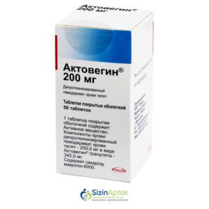Aktovegin 200 mq N50 Актовегин 200 мг N50 Tərkibi: Dana qanının deproteinləşdirilmiş hemoderivatı Farmakoloji Təsiri: Metabolik Vahidi: TABLET İstehsalcı Ölkə: AVSTRİYA Təsiredicinin miqdarı : Dana qanının deproteinləşdirilmiş hemoderivatı  200 mq [  Aktovegin qiymet catdirilma / qiyməti çatdırılma Baku /  aptek onlayn online  ] 