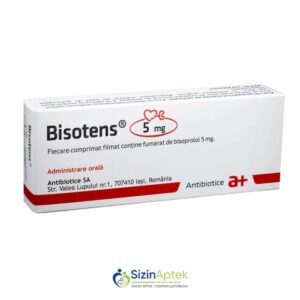 Bisotens 5 mq N30 Бисотенс 5 мг N30 Tərkibi: Bisoprolol Farmakoloji Təsiri: Hipotenziv Vahidi: TABLET İstehsalcı Ölkə: RUMINİYA Təsiredicinin miqdarı: Bisoprolol 5 mq [  Bisotens qiymet catdirilma / qiyməti çatdırılma Baku /  aptek onlayn online  ]
