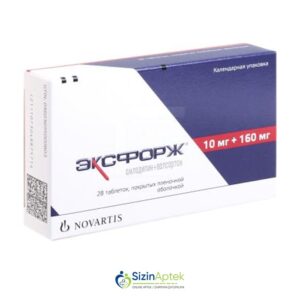 Eksforj 10/160 mq N28 Эксфорж 10/160 мг N28 Tərkibi: Amlodopin Valsartan Farmakoloji Təsiri: Arterial hipertenziya Vahidi: TABLET İstehsalcı Ölkə: İSPANİYA İstehsalcı Firma: Novartis Təsiredicinin miqdarı : Amlodopin 10 mq Valsartan 160 mq [  Eksforj exforj qiymet catdirilma / qiyməti çatdırılma Baku /  aptek onlayn online  ] 