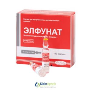 Elfunat 2 ml N10 Елфунат 2 мл N10Tərkibi:Etilmetilhidroksipiridin suksinatFarmakoloji Təsiri:Antihipoksant, antioksidantVahidi:AMPULİstehsalcı Ölkə:RUMINİYATəsiredicinin miqdarı :Etilmetilhidroksipiridin suksinat  50 mq / ml[  Elfunat qiymet catdirilma / qiyməti çatdırılma Baku /  aptek onlayn online  ]