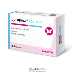 Eutiroks 125 mkq N100 Эутирокс 125 мкг N100Tərkibi: Levotiroksin natriumFarmakoloji Təsiri:Qalxanabənzər vəzinin hormon çatışmazlığı bərpaedicisiVahidi:TABLETİstehsalcı Ölkə:GER Təsiredicinin miqdarı :Levotiroksin natrium 125 mkq[  Eutiroks qiymet catdirilma / qiyməti çatdırılma Baku /  aptek onlayn online  ]