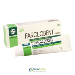 Farklobent 30 qr krem Фарклобент 30 гр крем Tərkibi: Betametazon Кlotrimazol GentamisinFarmakoloji Təsiri: Geniş təsir spektrlı antibiotik Vahidi:TÜB İstehsalcı Ölkə: KOREYA Təsiredicinin miqdarı : Betametazon  0.64 mq Klotrimazol  10 mq Gentamisin  1 mq [  Farklobent qiymet catdirilma / qiyməti çatdırılma Baku /  aptek onlayn online  ]