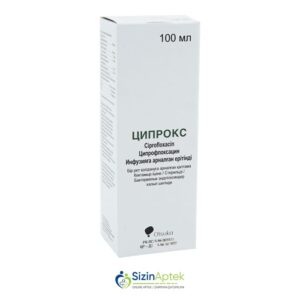 Siproks 100 ml N1 (infuziya üçün məhlul) Ципрокс 100 мл N1 (раствор для инфузий) Tərkibi: Siprofloksasin Farmakoloji Təsiri: Аntibiotik Vahidi: FLAKON İstehsalcı Ölkə: HİNDİSTAN Təsiredicinin miqdarı: Siprofloksasin  2 mq/ml [  Siproks  qiymet catdirilma / qiyməti çatdırılma Baku /  aptek onlayn online  ]