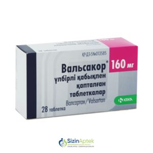 Valsakor 160mq N28 Вальсакор 160мг N28 Tərkibi: Valsartan Farmakoloji Təsiri: Antihipertenziv vasitə Vahidi: TABLET İstehsalcı Ölkə: SLOVENIYA İstehsalcı Firma: KRKA Təsiredicinin miqdarı: Valsartan  160mq  [ Valsakor qiymet catdirilma / qiyməti çatdırılma Baku / aptek onlayn online ] 