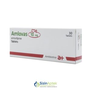 Amlovas 10 mq N30 Амловас 10 мг N30 Tərkibi: Amlodipin Farmakoloji Təsiri: Hipotenziv, AÇF inhibitoru Vahidi: TABLET İstehsalcı Ölkə: RUMINİYA Təsiredicinin miqdarı: Amlodipin  10 mq [  Amlovas qiymet catdirilma / qiyməti çatdırılma Baku /  aptek onlayn online  ] 
