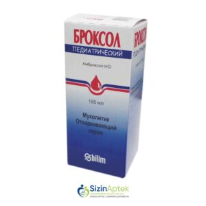 Broksol 150 ml şərbət (uşaqlar üçün) Броксол 150 мл сироп (для детей)  Broxol  Tərkibi: Ambroksol Farmakoloji Təsiri: Bəlğəmgətirici, mukolitik Vahidi: FLAKON İstehsalcı Ölkə: TÜRKİYƏ İstehsalcı Firma: Bilim Təsiredicinin miqdarı: Ambroksol  15 mq/5 ml[  Broksol qiymet catdirilma / qiyməti çatdırılma Baku /  aptek onlayn online  ]