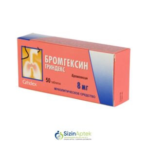 Bromheksin 8 mq N50 Бромгексин 8 мг N50 Bromgeksin Tərkibi: Bromheksin, hidroxlorid Farmakoloji Təsiri: Öskürək əleyhinə Vahidi: TABLET İstehsalcı Ölkə: LATVİYA İstehsalcı Firma: Grindex Təsiredicinin miqdarı: Bromheksin  hidroxlorid  8 mq [  Bromheksin qiymet catdirilma / qiyməti çatdırılma Baku /  aptek onlayn online  ] 