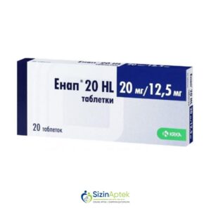 Enap-HL 20 mq / 12.5 mq N20 Энап-HЛ 20мг / 12.5 мг N20Tərkibi:Enalapril maleat, НidroxlortiazidFarmakoloji Təsiri:Hipotenziv,diuretikVahidi:TABLETİstehsalcı Ölkə:SLOVENIYAİstehsalcı Firma:KRKATəsiredicinin miqdarı :Enalapril maleat  20 mqНidroxlortiazid  12.5 mq[  Enap qiymet catdirilma / qiyməti çatdırılma Baku /  aptek onlayn online  ]
