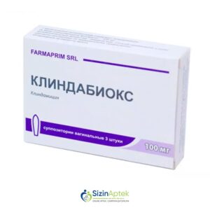 Klindabioks 100 mq N3 şam Клиндабиокс 100 мг N3 свечи Tərkibi: Klindamisin Farmakoloji Təsiri: Аntibiotik Vahidi: ŞAM İstehsalcı Ölkə: MOLDOVA İstehsalcı Firma: Farmaprim Təsiredicinin miqdarı: Klindamisin 100 mq  [  Klindabioks qiymet catdirilma / qiyməti çatdırılma Baku /  aptek onlayn online  ]