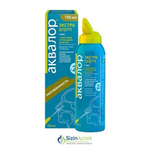 Akvalor Ekstra forte 150 ml (burun spreyi) Аквалор Экстра форте 150 мл (спрей для носа) Tərkibi: Dəniz duzunun hipertonik məhlulu Farmakoloji Təsiri: Antikonqestiv, iltihab əleyhinə Vahidi: FLAKON İstehsalcı Ölkə: KANADA [ Akvalor qiymet catdirilma / qiyməti çatdırılma Baku / aptek onlayn online sifariş ]