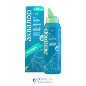 Akvalor soft aerozol 150 ml Аквалор софт спрей 150 мл Tərkibi: Dəniz suyunun izotonik məhlulu Farmakoloji Təsiri: Antikonqestiv, yuyucu Vahidi: FLAKON İstehsalcı Ölkə: KANADA [ Akvalor qiymet catdirilma / qiyməti çatdırılma Baku / aptek onlayn online sifariş ]