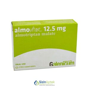 Almovite 12,5 mg № 3 (Həb) (SAG MANUFACTURİNG SLU) (İspaniya) Алмовита Almotriptan malate [ Almovite qiymet catdirilma / qiyməti çatdırılma Baku / aptek onlayn online sifariş ] 