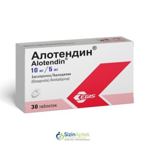 Alotendin 10 / 5 mq N30 Алотендин 10 / 5 мг N30 Tərkibi: Bisoprolol Amlodipin Farmakoloji Təsiri: Selektiv beta1 - adrenoblokator Vahidi: TABLET İstehsalcı Ölkə: MACARISTAN İstehsalcı Firma: Egis Təsiredicinin miqdarı: Bisoprolol  10 mq Amlodipin  5 mq [ Alotendin qiymet catdirilma / qiyməti çatdırılma Baku / aptek onlayn online sifariş ]
