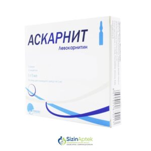 Askarnit 1 q/ 5 ml N5 Аскарнит 1г/5мл N5 Tərkibi: Levokarnitin Farmakoloji Təsiri: Antihipoksant, Antioksidant Vahidi: AMPUL İstehsalcı Ölkə: YUNANISTAN Təsiredicinin miqdarı: Levokarnitin  200 mq/ml [  Askarnit qiymet catdirilma / qiyməti çatdırılma Baku /  aptek onlayn online  ]