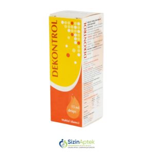 Dekontrol damcı 15 ml Деконтрол капли 15 мл Tərkibi: D3 vitamini Farmakoloji Təsiri: Vitamin Vahidi: FLAKON İstehsalcı Ölkə: İTALİYA Təsiredicinin miqdarı: D3 vitamini  50 000 BV [ Dekontrol qiymet catdirilma / qiyməti çatdırılma Baku / aptek onlayn online sifariş ]