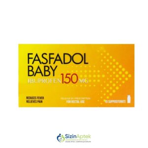 Fasfadol baby 150 mq Şam N10 Фасфадол детский 150 мг N10 Tərkibi: Ibuprofen Farmakoloji Təsiri: Ağrıkəsici ,qızdırmasalıcı və iltihabəleyhinə Vahidi: ŞAM İstehsalcı Ölkə: PROFARMA SH.A, Albaniya Təsiredicinin miqdarı: Ibuprofen 150 mq  [ Fasfadol qiymet catdirilma / qiyməti çatdırılma Baku / aptek onlayn online ] 