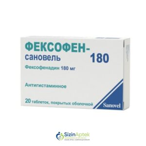 Feksofen Sanovel 180 mq N20 Фексофен Сановель 180 мг N20 Tərkibi: Feksofenadin Farmakoloji Təsiri: Antihistamin Vahidi: TABLET İstehsalcı Ölkə: TÜRKİYƏ İstehsalcı Firma: Sanovel Təsiredicinin miqdarı: Feksofenadin  180 mq  [ Feksofen qiymet catdirilma / qiyməti çatdırılma Baku / aptek onlayn online ]