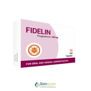 Fidelin 100 mq N15 (oral və vaginal kapsullar) Фиделин 100 мг N15 (оральные и вагинальные капсулы) Tərkibi: Progesteron Farmakoloji Təsiri: Progestogen Vahidi: KAPSUL İstehsalcı Ölkə: İSPANİYA Təsiredicinin miqdarı: Progesteron  100 mq  [ Fidelin qiymet catdirilma / qiyməti çatdırılma Baku / aptek onlayn online sifariş ] 