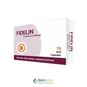 Fidelin 200 mq N15 (oral və vaginal kapsullar) Фиделин 200 мг N15 (оральные и вагинальные капсулы) Tərkibi: Progesteron Farmakoloji Təsiri: Progestogen Vahidi: KAPSUL İstehsalcı Ölkə: İSPANİYA Təsiredicinin miqdarı: Progesteron  200 mq  [ Fidelin qiymet catdirilma / qiyməti çatdırılma Baku / aptek onlayn online sifariş ] 