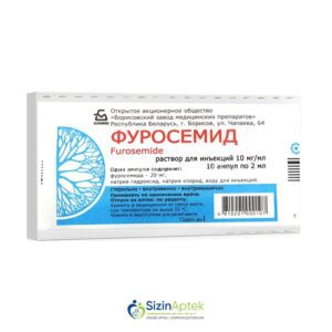 Furosemid 1% 2 ml N10 Фуросемид 1% 2 мл N10 Tərkibi: Furosemid Farmakoloji Təsiri: Diuretik Vahidi: AMPUL İstehsalcı Ölkə: BELÇİKA Təsiredicinin miqdarı: Furosemid  20 mq [ Furosemid qiymet catdirilma / qiyməti çatdırılma Baku / aptek onlayn online ]