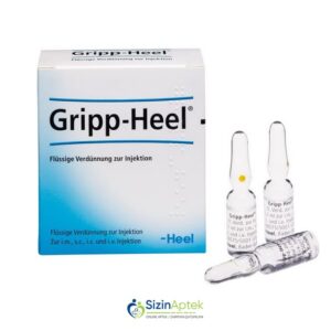 Gripp-Heel ampula N5 Грип-Хил ампулы N5 шт Tərkibi: Aktīvās vielas ir:Aconitum napellus D 4 120 mg, Bryonia cretica D4 60mg, Lachesis mutus D12 60mg, Eupatorium perfoliatum D3 30mg, Phosphorus D5 30mg. Farmakoloji Təsiri: Grip ələyhinə, Homeopatik Vahidi: AMP İstehsalcı Ölkə: Almaniya İstehsalcı Firma: Heel [ Gripp-Heel qiymet catdirilma / qiyməti çatdırılma Baku / aptek onlayn online ]