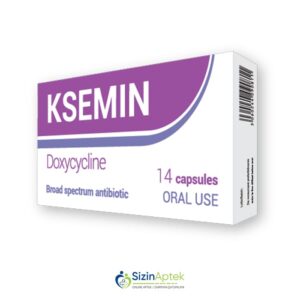 Ksemin 100 mq N14 Ксемин 100 мг N14 Tərkibi: Doksisiklin Farmakoloji Təsiri: Antibiotik Vahidi: KAPS İstehsalcı Ölkə: TÜRKİYƏ Təsiredicinin miqdarı: Doksisiklin  100 mq [ Ksemin qiymet catdirilma / qiyməti çatdırılma Baku / aptek onlayn online sifariş ]