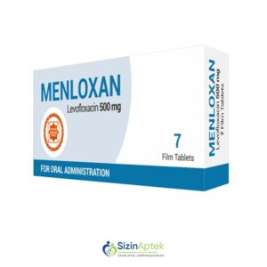 Menloksan 500 mq N7 Менлоксан 500 мг N7 Tərkibi: Levofloksasin Farmakoloji Təsiri: Antibakterial Vahidi: TABLET İstehsalcı Ölkə: TÜRKİYƏ Təsiredicinin miqdarı: Levofloksasin  500 mq  [ Menloksan qiymet catdirilma / qiyməti çatdırılma Baku / aptek onlayn online sifariş ]
