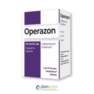Operazon N1 Операзон N1 Tərkibi: Sefoperazon Sulbaktam Farmakoloji Təsiri: Antibakterial Vahidi: AMPUL İstehsalcı Ölkə: HİNDİSTAN Təsiredicinin miqdarı: Sefoperazon  1000 mq  Sulbaktam  500 mq  [ Operazon qiymet catdirilma / qiyməti çatdırılma Baku / aptek onlayn online ]
