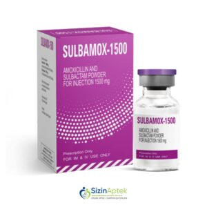 Sulbamoks 1500 mq Сульбамокс 1500 мг Sulbamox Tərkibi: Amoksisillin Sulbaktam Farmakoloji Təsiri: Antibiotik  Vahidi: AMPUL İstehsalcı Ölkə: HİNDİSTAN Təsiredicinin miqdarı: Amoksisillin  1000 mq  Sulbaktam  500 mq [  Sulbamoks qiymet catdirilma / qiyməti çatdırılma Baku /  aptek onlayn online  ]