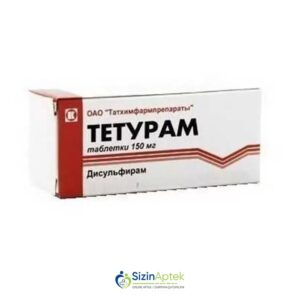 Teturam 150 mq № 30 Тетурам 150 мг № 30 Tərkibi: Disulfiram Farmakoloji Təsiri: Alkoqolizm ələyhinə  Vahidi: Tablet İstehsalcı Ölkə: Rusiya Təsiredicinin miqdarı: Terbinafin hidroxlorid  10 mq/q [  Teturam qiymet catdirilma / qiyməti çatdırılma Baku /  aptek onlayn online sifariş]
