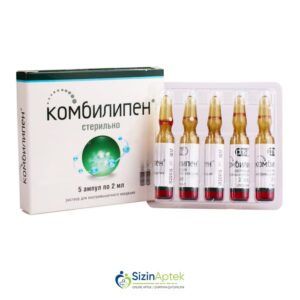 Kombilipen 2 ml N5 Комбилипен 2 мл N5 Tərkibi: Tiamin hidroxlorid, Piridoksin hidroxlorid Sianokobalamin, Lidokain hidroxlorid Farmakoloji Təsiri: Polivitamin Vahidi: Ampul İstehsalcı Ölkə: Rusiya [  Kombilipen qiymet catdirilma / qiyməti çatdırılma Baku /  aptek onlayn online  ]