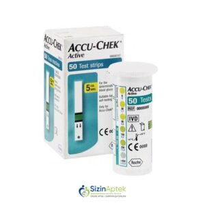 "Accu-Chek" qanda qlükozanın miqdarını yoxlamaq üçün test çubuqları N50 "Accu-Chek" тест-полоски для определения уровня глюкозы в крови N50 Qlükometr strip [  Accu-Cek qiymet catdirilma / qiyməti çatdırılma Baku /  aptek onlayn online  ] 