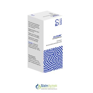 Alfam 0.2 % 5 ml göz damcısı Альфам 0.2% 5 мл глазные капли Tərkibi: Brominidin tartrat Farmakoloji Təsiri: Alfa - adrenomimetik Vahidi: FLAKON İstehsalcı Ölkə: ALMANIYA Təsiredicinin miqdarı: Brominidin tartrat  2 mq [  Alfam qiymet catdirilma / qiyməti çatdırılma Baku /  aptek onlayn online  ]