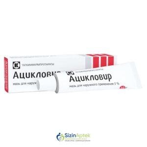 Asiklovir maz 5% 10 q Ацикловир мазь 5% 10 г Tərkibi: Asiklovir Farmakoloji Təsiri: Virus əleyhinə Vahidi: TÜB İstehsalcı Ölkə: RUSİYA Təsiredicinin miqdarı: Asiklovir  50 mq/q [  Asiklovir qiymet catdirilma / qiyməti çatdırılma Baku /  aptek onlayn online  ]