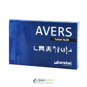 Avers N30 Аверс N30 Tərkibi: Kalsium sitrat D3 vitamini K1 vitamini Sink sulfat Farmakoloji Təsiri: Polivitamin, mineral Vahidi: TABLET İstehsalcı Ölkə: TÜRKİYƏ Təsiredicinin miqdarı: Kalsium sitrat  600 mq  D3 vitamini  5 mkq  K1 vitamini  50 mqk  Sink sulfat  10 mq [  Avers qiymet catdirilma / qiyməti çatdırılma Baku /  aptek onlayn online  ]