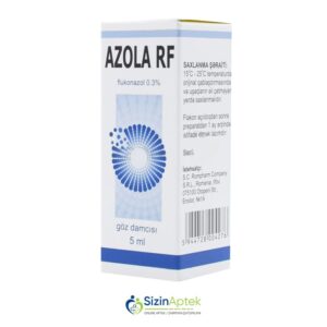 Azola RF 3 mq 5 ml göz damcısı Азола 3 мг 5 мл глазные капли Tərkibi: Flukonazol Farmakoloji Təsiri: Göbələkəleyhinə Vahidi: FLAKON İstehsalcı Ölkə: RUMINİYA Təsiredicinin miqdarı: Flukonazol  3 mq [  Azola qiymet catdirilma / qiyməti çatdırılma Baku /  aptek onlayn online  ]