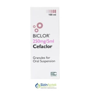Biklor 250 / 5 ml 100 ml Биклор 250 / 5 мл 100 мл Tərkibi: Sefaklor Farmakoloji Təsiri: Antibakterial, bakterisid Vahidi: FLAKON İstehsalcı Ölkə: KİPR İstehsalcı Firma: Medochemie LTD Təsiredicinin miqdarı: Sefaklor  250 mq [  Biklor qiymet catdirilma / qiyməti çatdırılma Baku /  aptek onlayn online  ]
