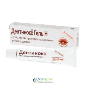 Dentinoks 10 q qel Дентинокс 10 г гель Tərkibi: Çobanyastığı ekstraktı Lidokain hidroxlorid Farmakoloji Təsiri: Antiseptik, yerli anesteziyaedici Vahidi: TUB İstehsalcı Ölkə: GER Təsiredicinin miqdarı: Çobanyastığı ekstraktı  150 mq Lidokain hidroxlorid  6.6 mq [  Dentinoks qiymet catdirilma / qiyməti çatdırılma Baku /  aptek onlayn online  ]
