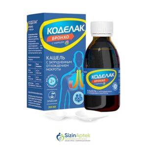 Kodelak Bronxo 200 ml Farmakoloji Təsiri: İltihabəleyhinə, bəlğəmgətirici, mukolitik [  Kodelak qiymet catdirilma / qiyməti çatdırılma Baku /  aptek onlayn online  ] 
