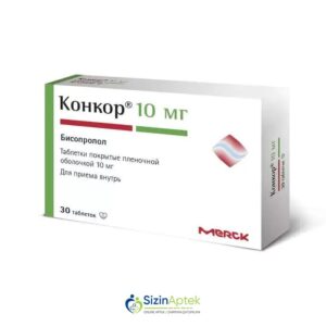 Konkor 10 mq N30 Конкор 10 мг N30 Tərkibi: Bisoprolol Farmakoloji Təsiri: Beta1 - adrenoblokator Vahidi: TABLET İstehsalcı Ölkə: GER Təsiredicinin miqdarı:Bisoprolol  10 mq[  Konkor qiymet catdirilma / qiyməti çatdırılma Baku /  aptek onlayn online  ]