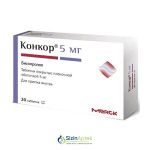 Konkor 5 mq N30 Конкор 5 мг N30 Tərkibi: Bisoprolol Farmakoloji Təsiri: Beta1 - adrenoblokator Vahidi: TABLET İstehsalcı Ölkə: GER Təsiredicinin miqdarı: Bisoprolol 5 mq [  Konkor qiymet catdirilma / qiyməti çatdırılma Baku /  aptek onlayn online  ]
