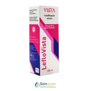 Leflovista 500 mq 100 ml (infuziya üçün məhlul) Лефловиста 500 мг 100 мл (раствор для инфузий) Tərkibi: Levofloksasin Farmakoloji Təsiri: Antibakterial Vahidi: FLAKON İstehsalcı Ölkə: HİNDİSTAN Təsiredicinin miqdarı: Levofloksasin  5 mq/ml [  Leflovista qiymet catdirilma / qiyməti çatdırılma Baku /  aptek onlayn online  ]