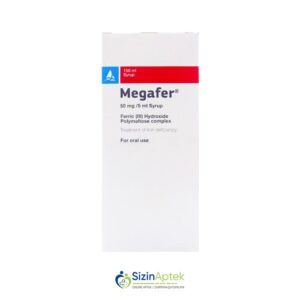 Meqafer şərbət 150 ml (Megafer) Мегафер сироп 150 мл Tərkibi: Dəmir (III) hidroksid polimaltoz kompleksi Farmakoloji Təsiri: Antianemik Vahidi: FLAKON İstehsalcı Ölkə: Türkiyə Təsiredicinin miqdarı: Dəmir (III) hidroksid polimaltoz kompleksi  50 mq/5 ml  [  Meqafer qiymet catdirilma / qiyməti çatdırılma Baku /  aptek onlayn online  ]